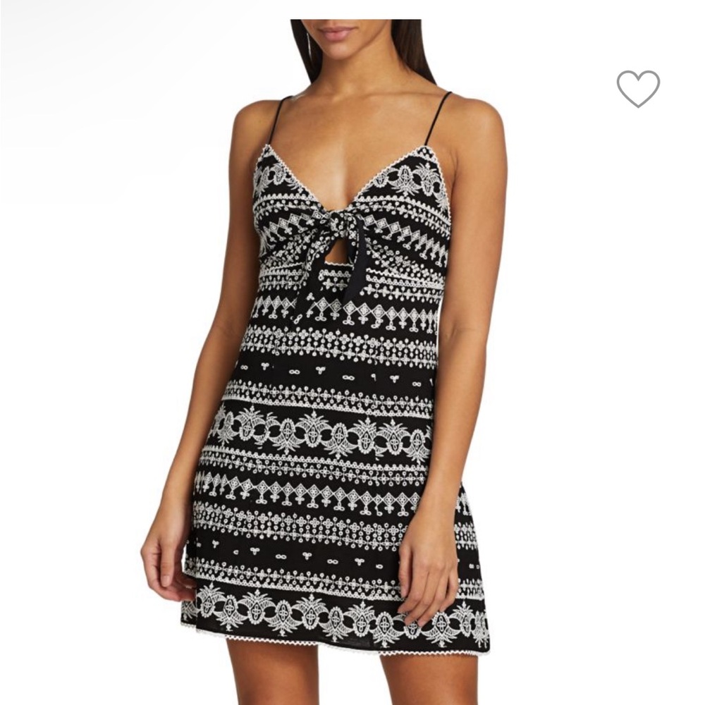 Black and White Patterned Dress